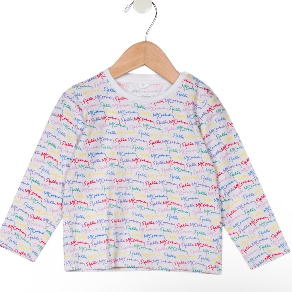Stella McCartney Multicolor Logo Long Sleeve Tee UNISEX